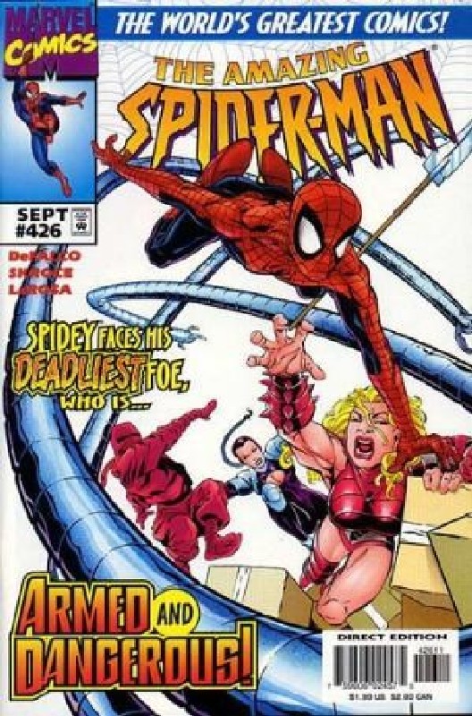 Cover of Amazing Spider-Man (Vol 1) #426. One of 250,000 Vintage American Comics on sale from Krypton!