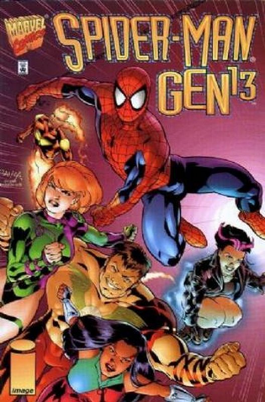 Cover of Spider-Man/Gen 13 (1997 One Shot) #1. One of 250,000 Vintage American Comics on sale from Krypton!