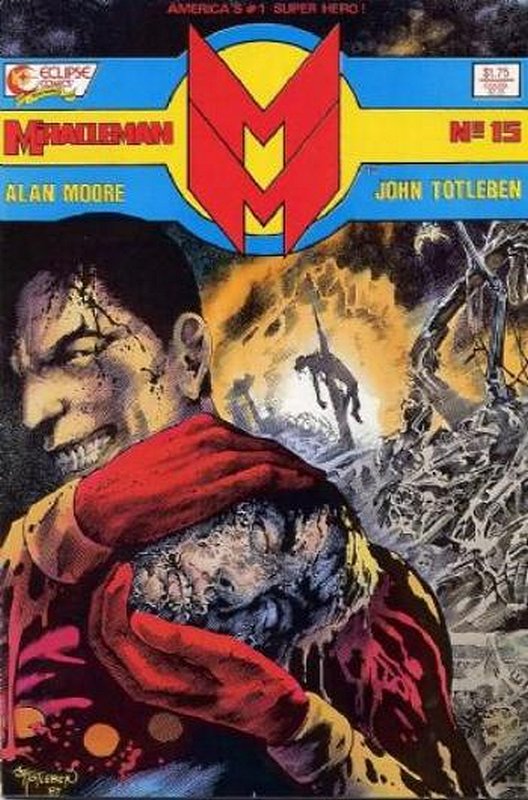 Death of Kid Miracleman<br> Cover of Miracleman (Eclipse) (Vol 1) #15. One of 250,000 Vintage American Comics on sale from Krypton!