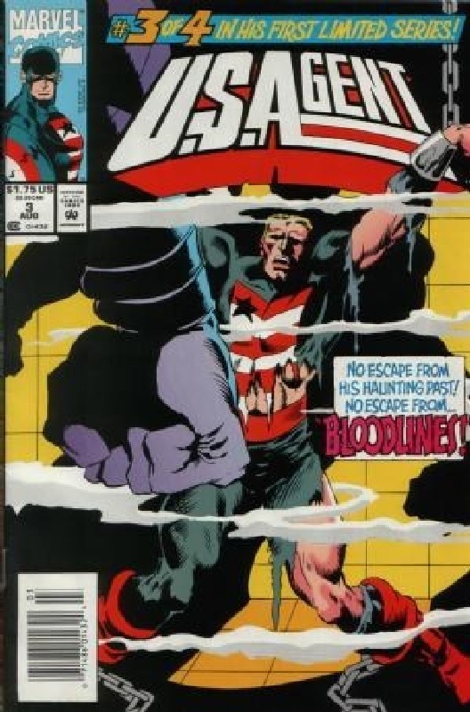 Cover of USAgent (1993 Ltd) #3. One of 250,000 Vintage American Comics on sale from Krypton!