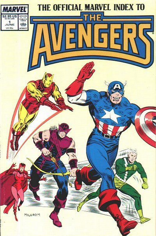 Cover of Avengers: Official Marvel Index (Vol 1) #1. One of 250,000 Vintage American Comics on sale from Krypton!