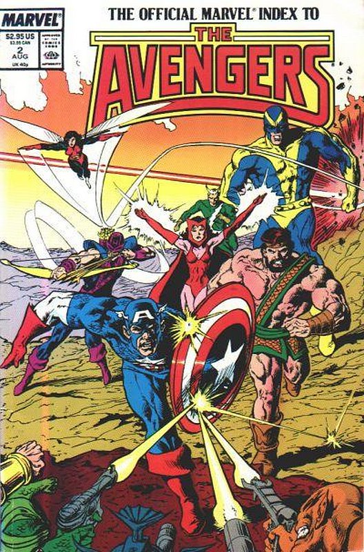 Cover of Avengers: Official Marvel Index (Vol 1) #2. One of 250,000 Vintage American Comics on sale from Krypton!
