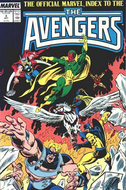 Cover of Avengers: Official Marvel Index (Vol 1) #3. One of 250,000 Vintage American Comics on sale from Krypton!