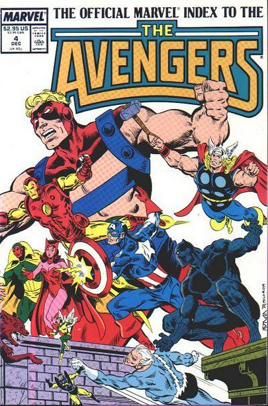 Cover of Avengers: Official Marvel Index (Vol 1) #4. One of 250,000 Vintage American Comics on sale from Krypton!
