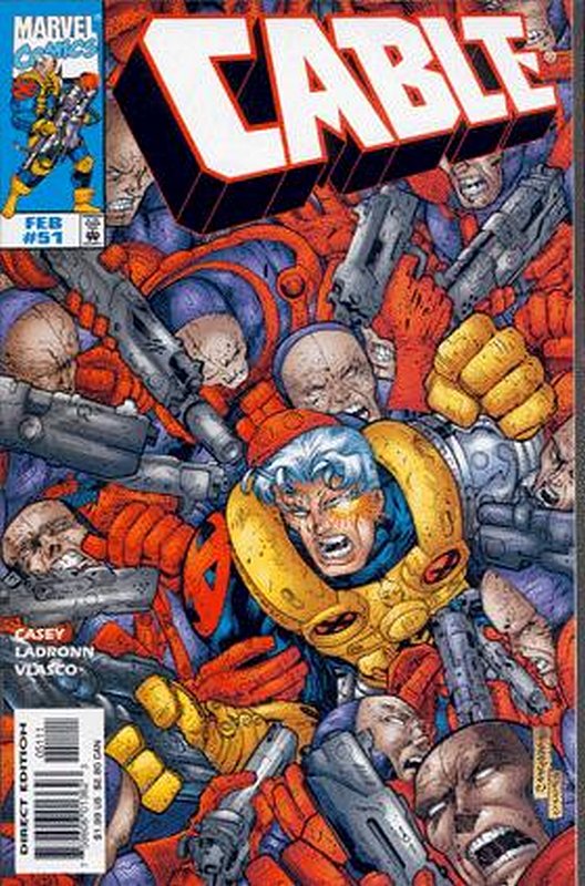 Cover of Cable (Vol 1) #51. One of 250,000 Vintage American Comics on sale from Krypton!