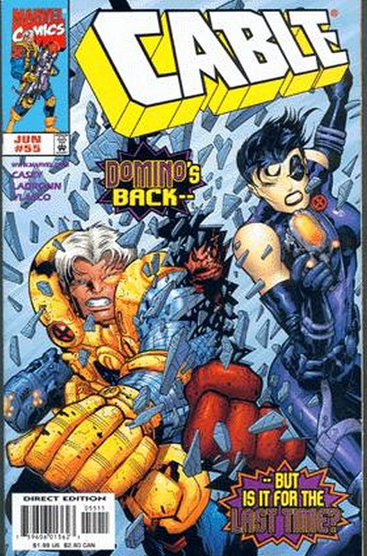 Cover of Cable (Vol 1) #55. One of 250,000 Vintage American Comics on sale from Krypton!