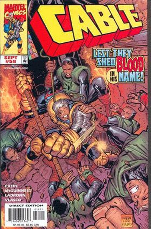 Cover of Cable (Vol 1) #58. One of 250,000 Vintage American Comics on sale from Krypton!