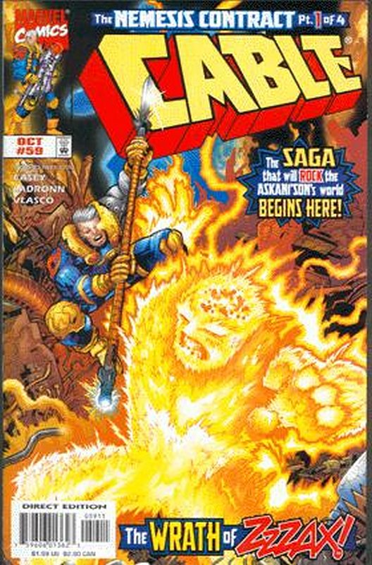 Cover of Cable (Vol 1) #59. One of 250,000 Vintage American Comics on sale from Krypton!