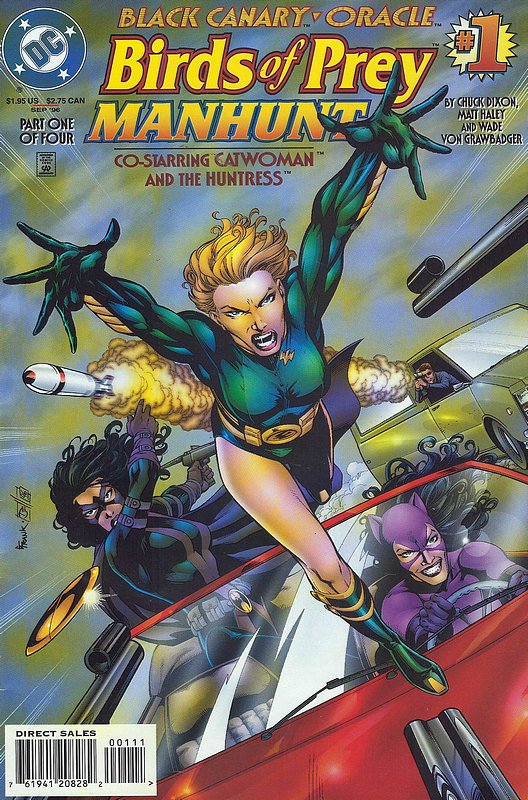 Cover of Birds of Prey: Manhunt (1996 Ltd) #1. One of 250,000 Vintage American Comics on sale from Krypton!