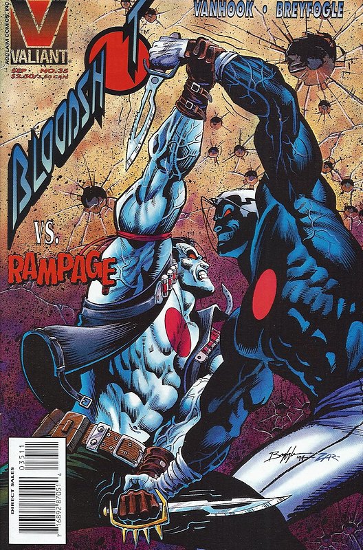 Cover of Bloodshot (Vol 1) #35. One of 250,000 Vintage American Comics on sale from Krypton!