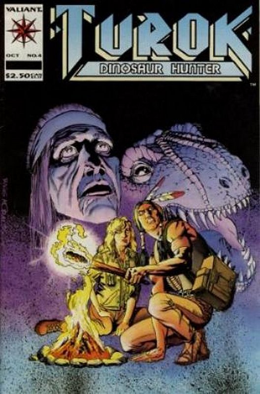 Cover of Turok Dinosaur Hunter (Vol 1) #4. One of 250,000 Vintage American Comics on sale from Krypton!