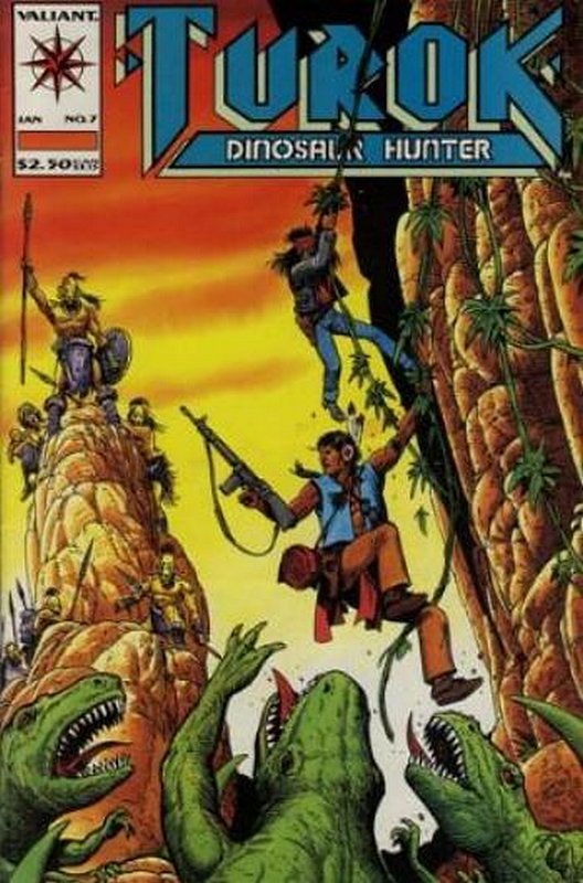 Cover of Turok Dinosaur Hunter (Vol 1) #7. One of 250,000 Vintage American Comics on sale from Krypton!