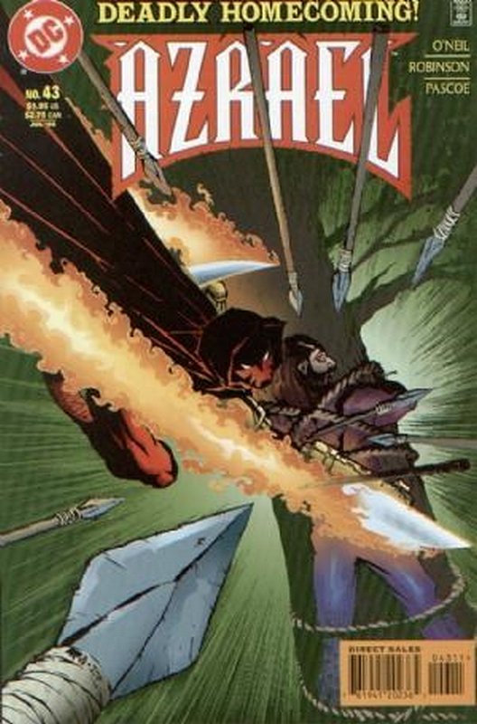 Cover of Azrael (Vol 1) #43. One of 250,000 Vintage American Comics on sale from Krypton!