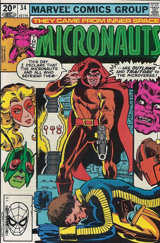 Cover of Micronauts (Vol 1) #34. One of 250,000 Vintage American Comics on sale from Krypton!