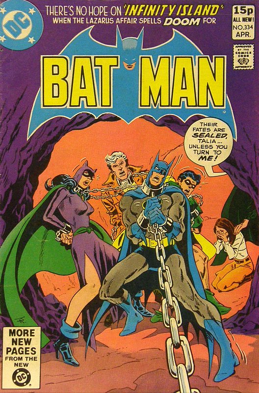 Cover of Batman #334. One of 250,000 Vintage American Comics on sale from Krypton!