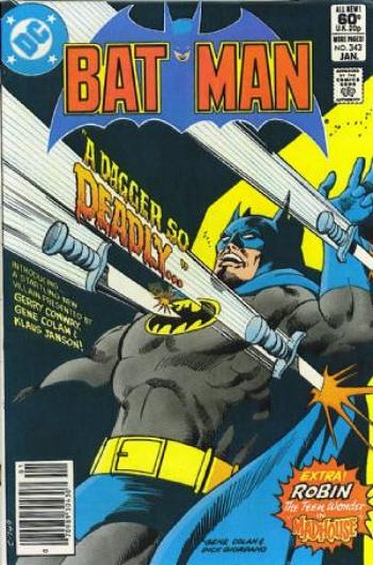 Cover of Batman #343. One of 250,000 Vintage American Comics on sale from Krypton!