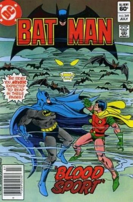 Cover of Batman #349. One of 250,000 Vintage American Comics on sale from Krypton!