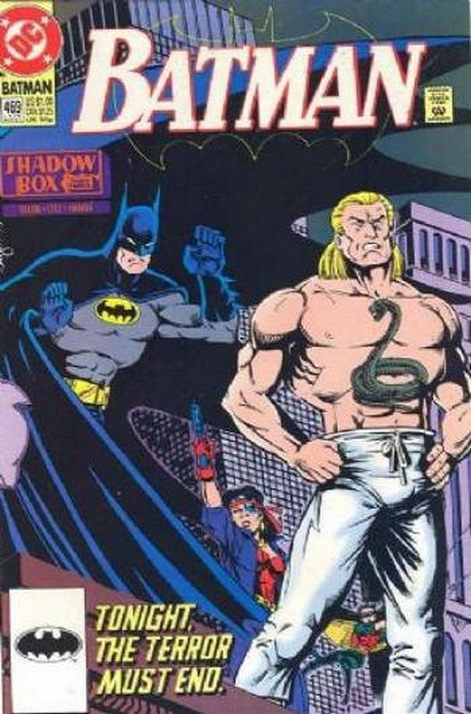 Cover of Batman #469. One of 250,000 Vintage American Comics on sale from Krypton!