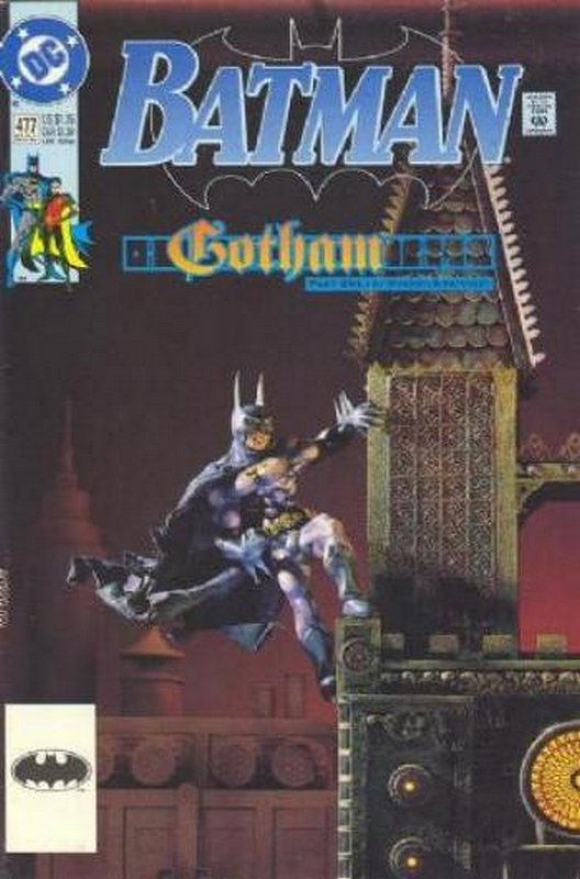 Cover of Batman #477. One of 250,000 Vintage American Comics on sale from Krypton!