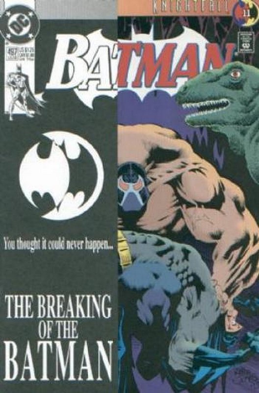 Cover of Batman #497. One of 250,000 Vintage American Comics on sale from Krypton!