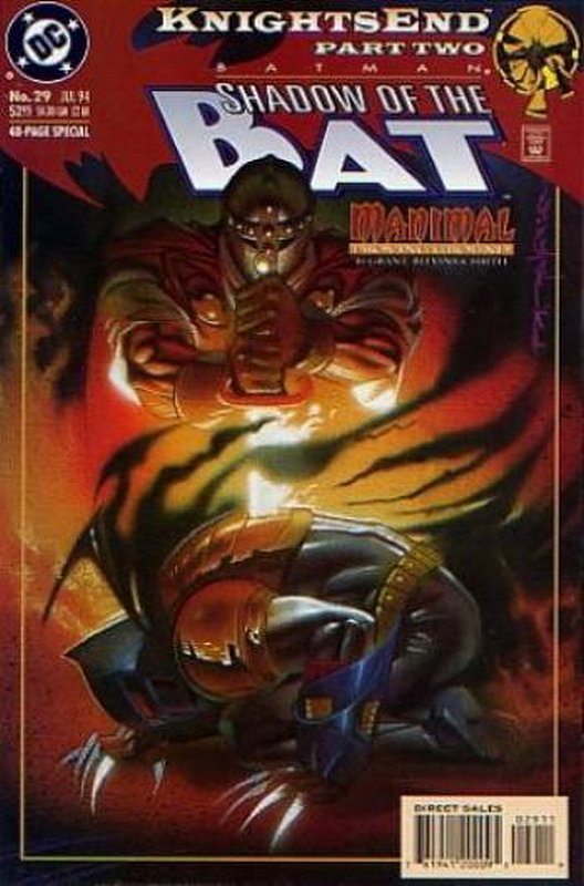 Cover of Batman: Shadow of the Bat #29. One of 250,000 Vintage American Comics on sale from Krypton!