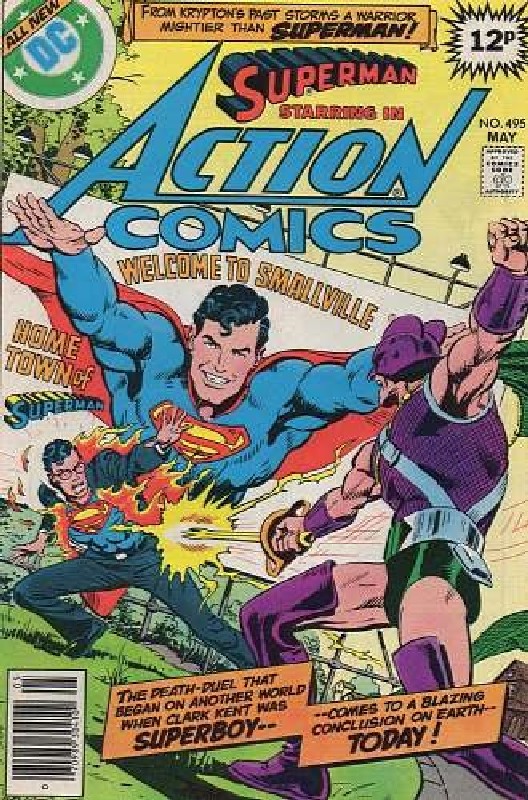 Cover of Action Comics (Vol 1) #495. One of 250,000 Vintage American Comics on sale from Krypton!