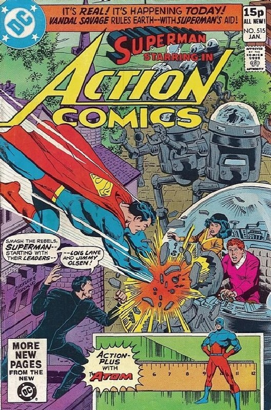 Cover of Action Comics (Vol 1) #515. One of 250,000 Vintage American Comics on sale from Krypton!