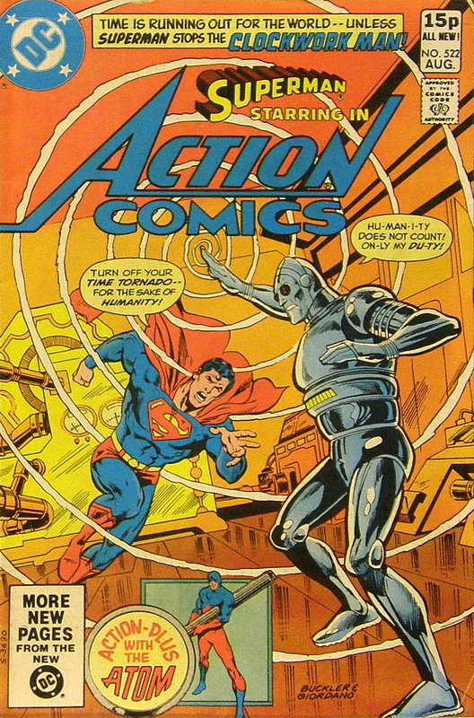 Cover of Action Comics (Vol 1) #522. One of 250,000 Vintage American Comics on sale from Krypton!