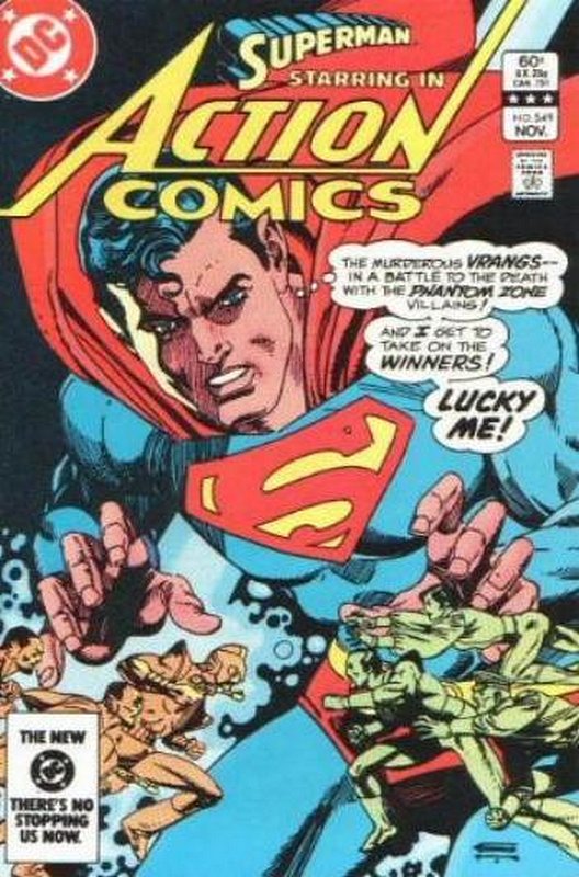 Cover of Action Comics (Vol 1) #549. One of 250,000 Vintage American Comics on sale from Krypton!