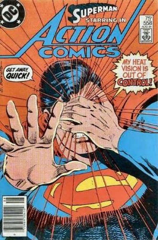 Cover of Action Comics (Vol 1) #558. One of 250,000 Vintage American Comics on sale from Krypton!