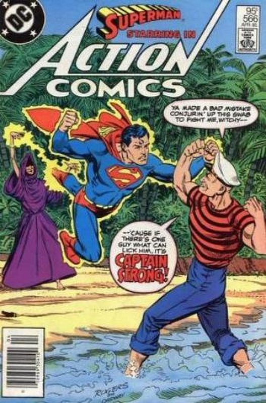 Cover of Action Comics (Vol 1) #566. One of 250,000 Vintage American Comics on sale from Krypton!
