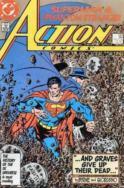 Cover of Action Comics (Vol 1) #585. One of 250,000 Vintage American Comics on sale from Krypton!