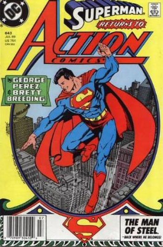 Cover of Action Comics (Vol 1) #643. One of 250,000 Vintage American Comics on sale from Krypton!