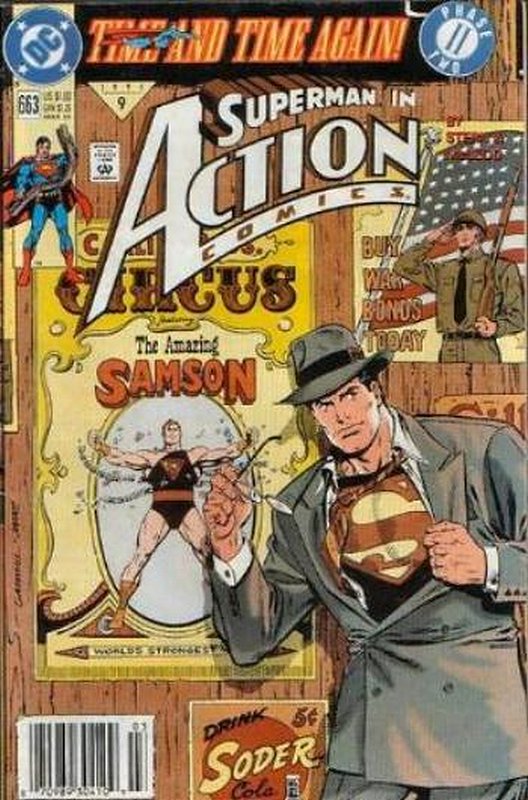Cover of Action Comics (Vol 1) #663. One of 250,000 Vintage American Comics on sale from Krypton!