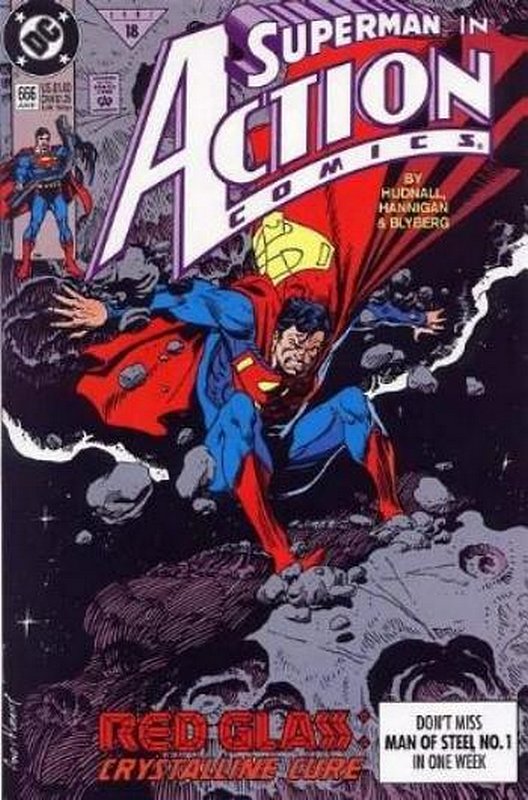 Cover of Action Comics (Vol 1) #666. One of 250,000 Vintage American Comics on sale from Krypton!