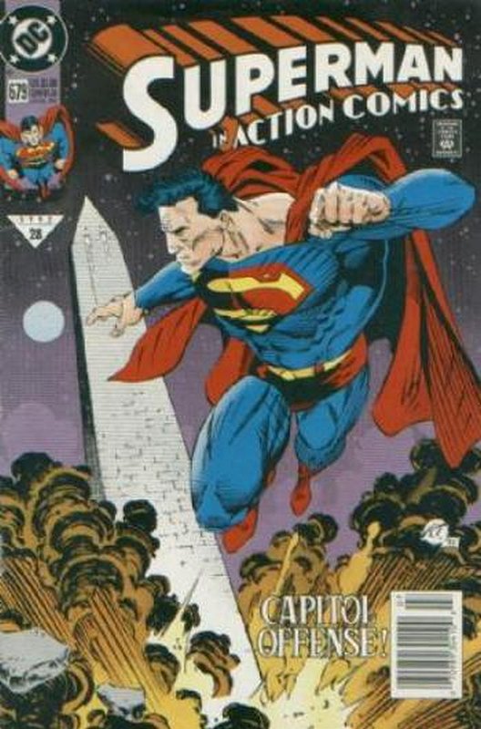 Cover of Action Comics (Vol 1) #679. One of 250,000 Vintage American Comics on sale from Krypton!
