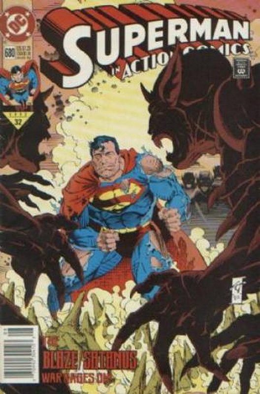 Cover of Action Comics (Vol 1) #680. One of 250,000 Vintage American Comics on sale from Krypton!