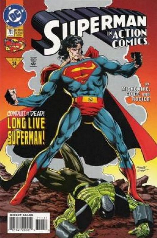 Cover of Action Comics (Vol 1) #711. One of 250,000 Vintage American Comics on sale from Krypton!
