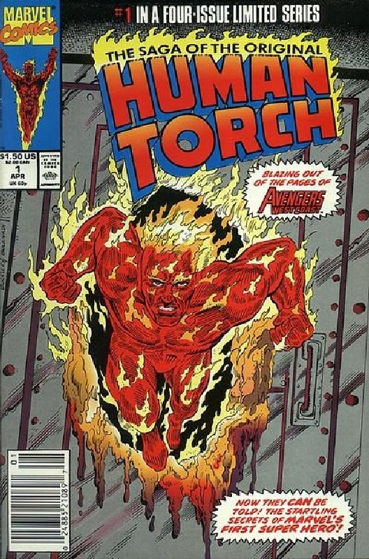Cover of Human Torch (1990 Ltd) The Saga of the Original #1. One of 250,000 Vintage American Comics on sale from Krypton!
