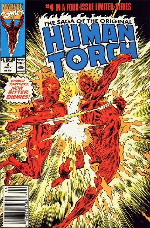 Cover of Human Torch (1990 Ltd) The Saga of the Original #4. One of 250,000 Vintage American Comics on sale from Krypton!