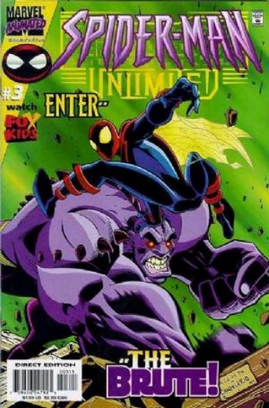 Cover of Spider-Man Unlimited (Vol 2) #3. One of 250,000 Vintage American Comics on sale from Krypton!
