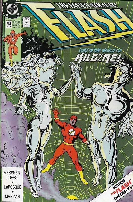 Cover of Flash (Vol 2) #43. One of 250,000 Vintage American Comics on sale from Krypton!