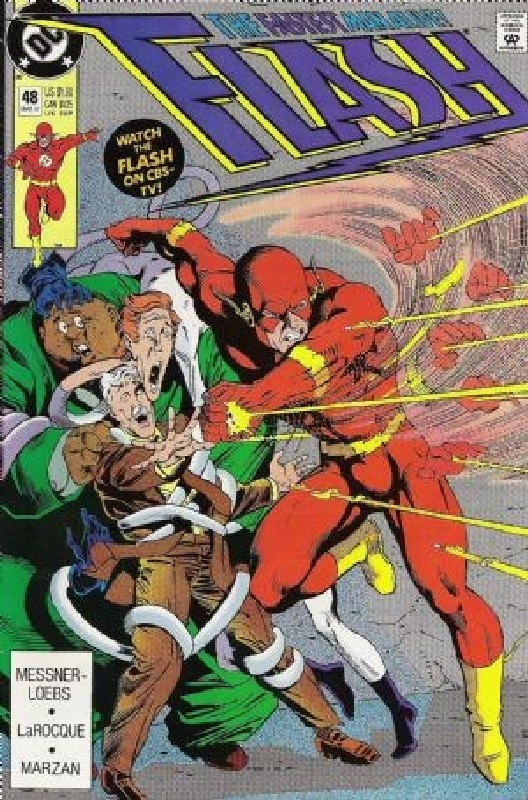 Cover of Flash (Vol 2) #48. One of 250,000 Vintage American Comics on sale from Krypton!