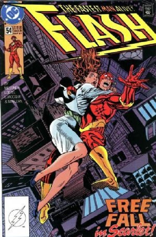 Cover of Flash (Vol 2) #54. One of 250,000 Vintage American Comics on sale from Krypton!