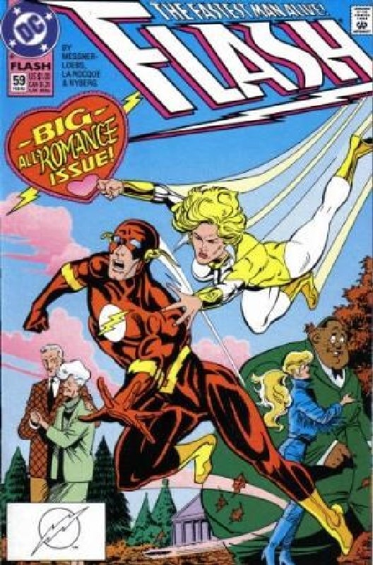 Cover of Flash (Vol 2) #59. One of 250,000 Vintage American Comics on sale from Krypton!