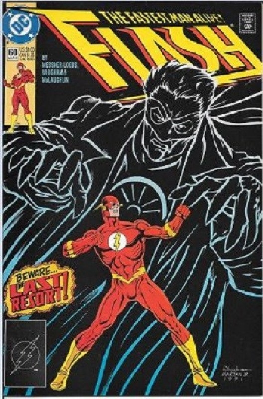 Cover of Flash (Vol 2) #60. One of 250,000 Vintage American Comics on sale from Krypton!