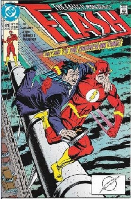 Cover of Flash (Vol 2) #61. One of 250,000 Vintage American Comics on sale from Krypton!