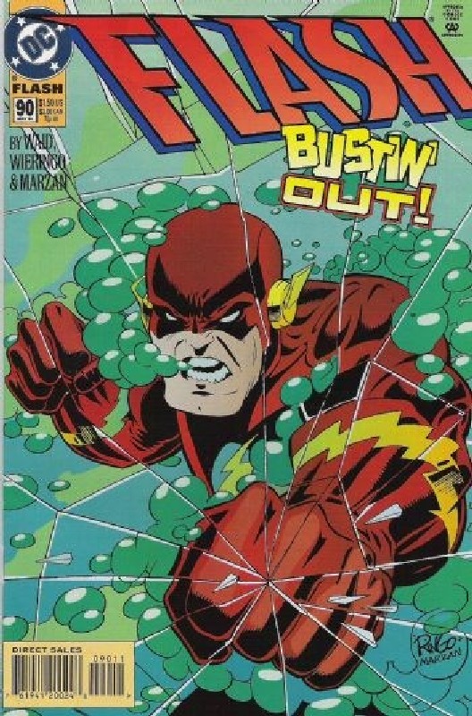 Cover of Flash (Vol 2) #90. One of 250,000 Vintage American Comics on sale from Krypton!