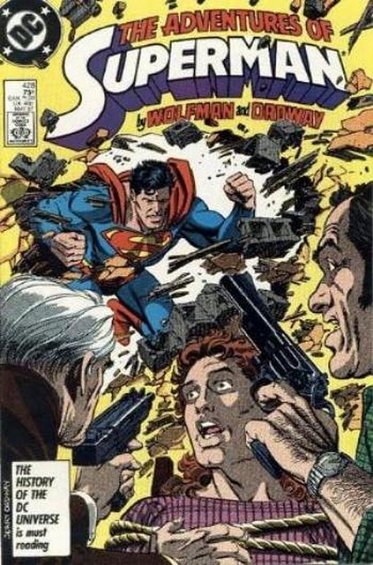 Cover of Adventures of Superman (Vol 1) #428. One of 250,000 Vintage American Comics on sale from Krypton!