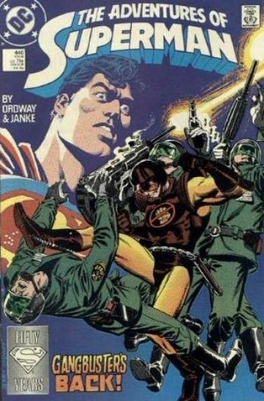 Cover of Adventures of Superman (Vol 1) #446. One of 250,000 Vintage American Comics on sale from Krypton!